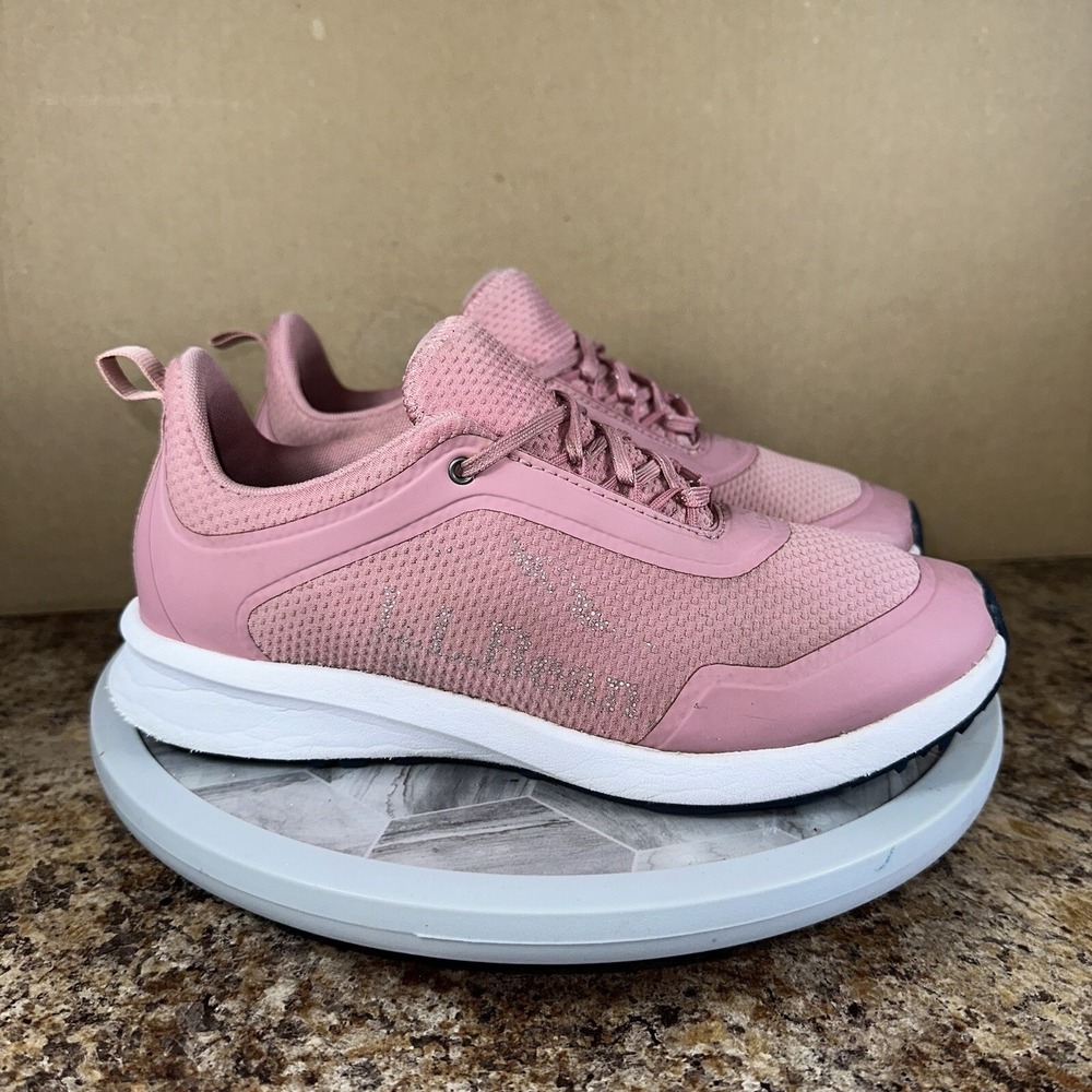 L.L. Bean (Size 7 M) Women's Pink / White Trail Walking Sneakers Shoes #512224